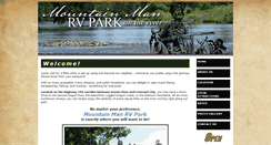 Desktop Screenshot of mountainmanrvpark.com